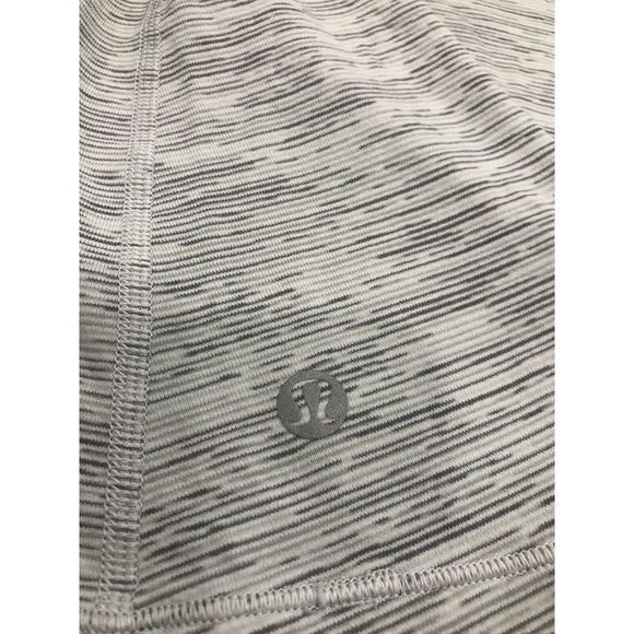 Lululemon 4 Grey Tank Padded Strappy Heathered - Picture 5 of 6